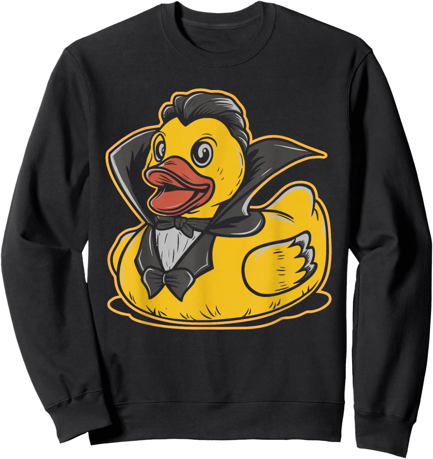Rubber Duck Vampire Rubber Duckie Bath Duck Sweatshirt - Sweatshirt | Black