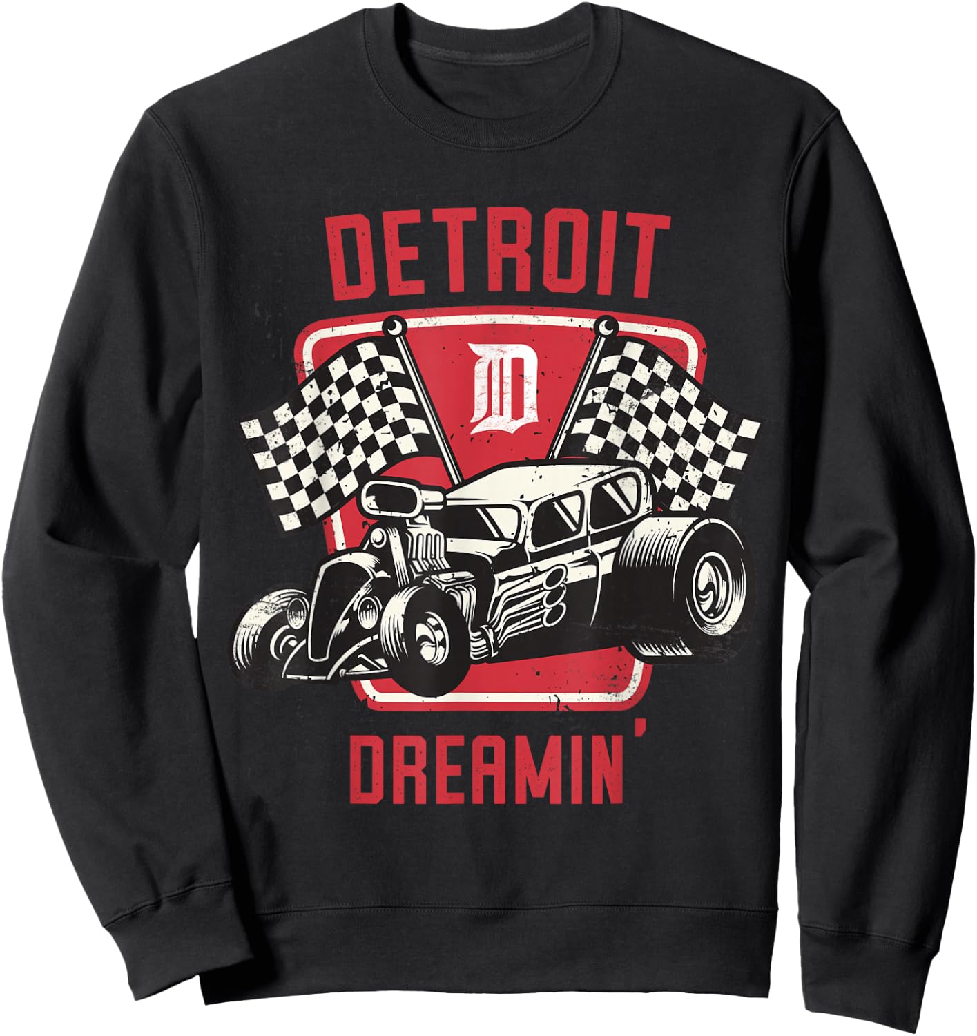 Detroit Dreamin' - Michigan Woodward Cruise Gift Sweatshirt - Sweatshirt | Black