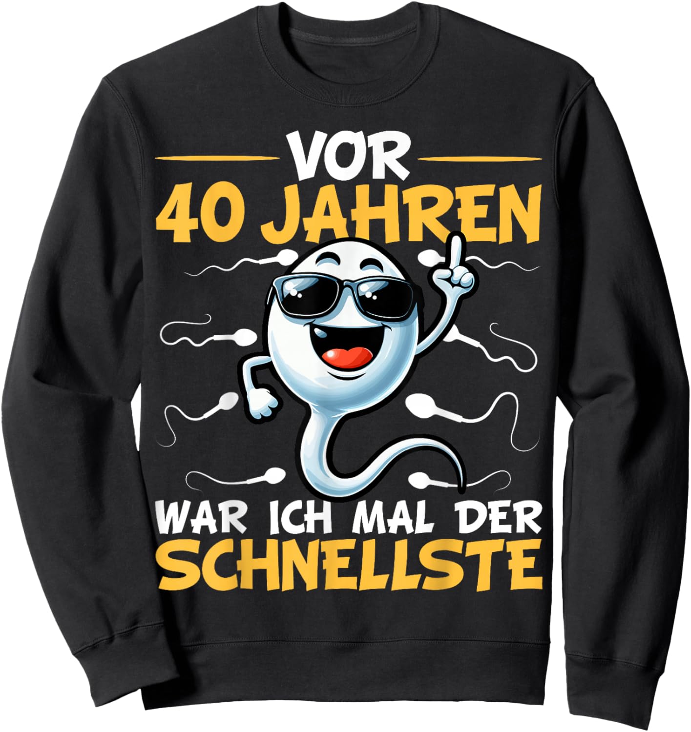 40th Birthday Man Woman 40 Years 1984 Decorative Funny Gift , black Sweatshirt - Sweatshirt | Black
