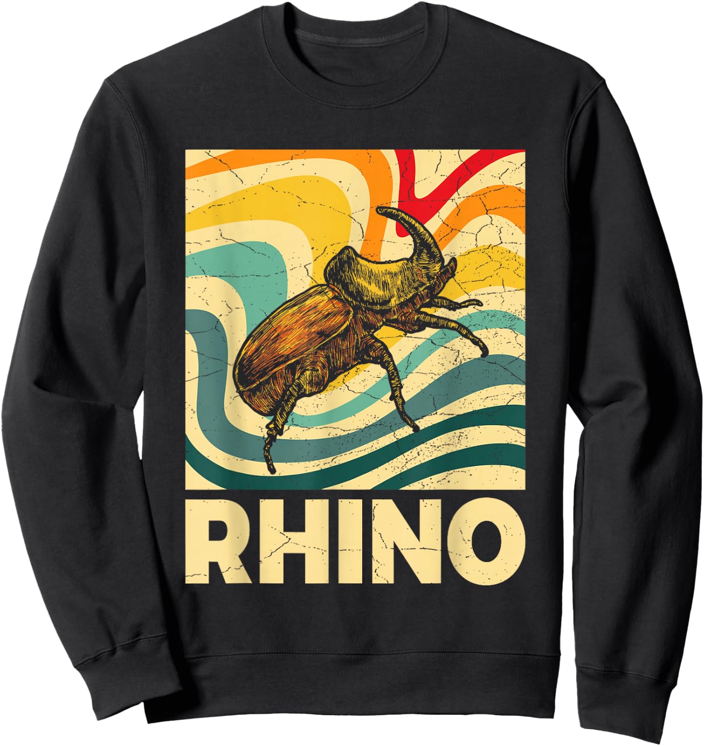 RHINO Design for a Rhino Beetle Fan Sweatshirt - Sweatshirt | Black