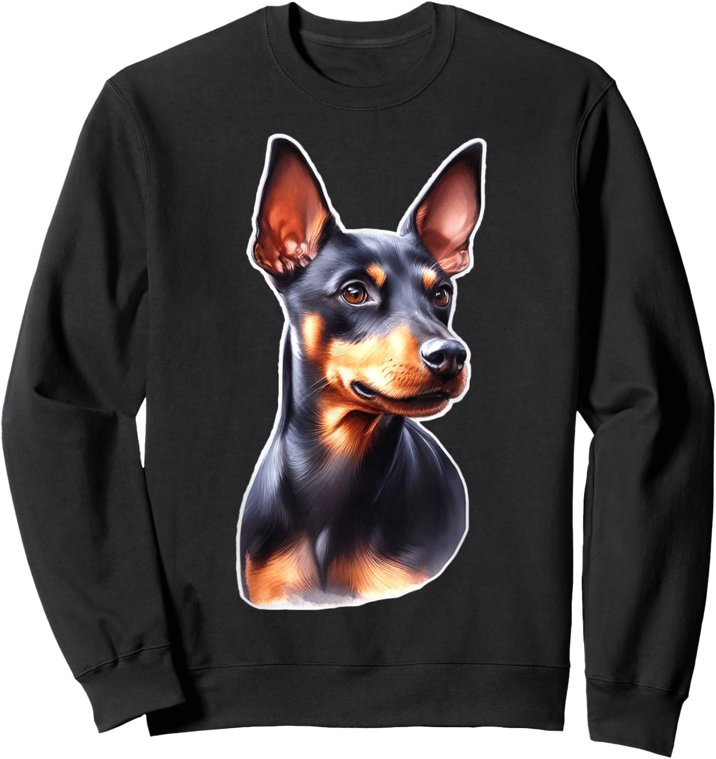 Urban Empyre Manchester Terrier Dog , Black, Small, -Adults/Kids, Short Sleeve Sweatshirt - Sweatshirt | Black