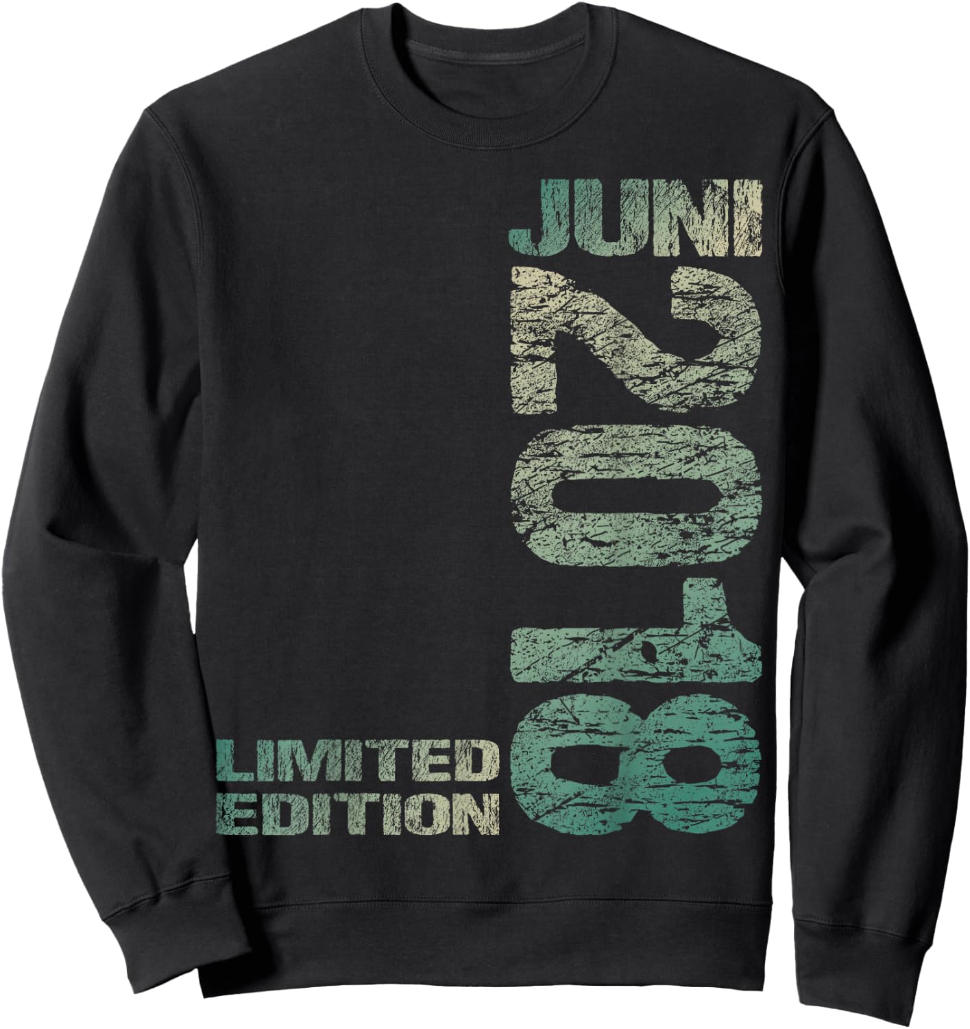 Limited Edition Juni 2018 Junge Mädchen 8. Geburtstag Sweatshirt - Sweatshirt | Black