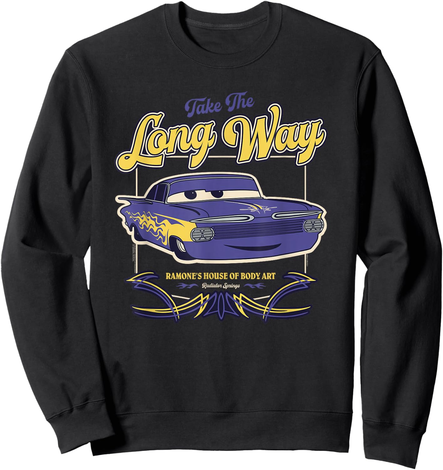 Disney and Pixar’s Cars Ramone’s Body Art Take the Long Way Sweatshirt - Sweatshirt | Black