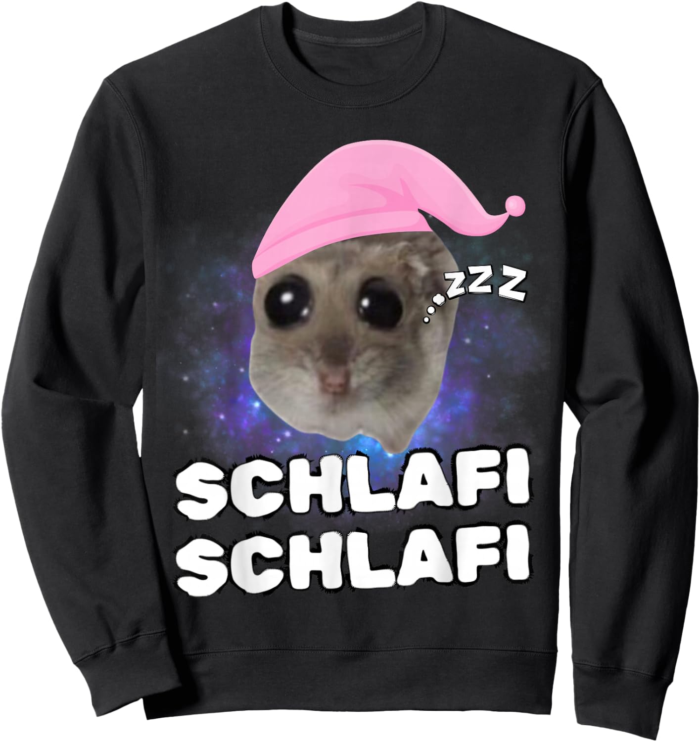 Sad Hamster - Schlafi Schlafi Sweatshirt - Sweatshirt | Black