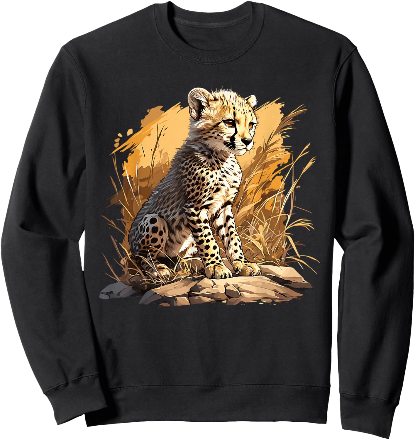 Cheetah Cheetah Cheetah , black Sweatshirt - Sweatshirt | Black