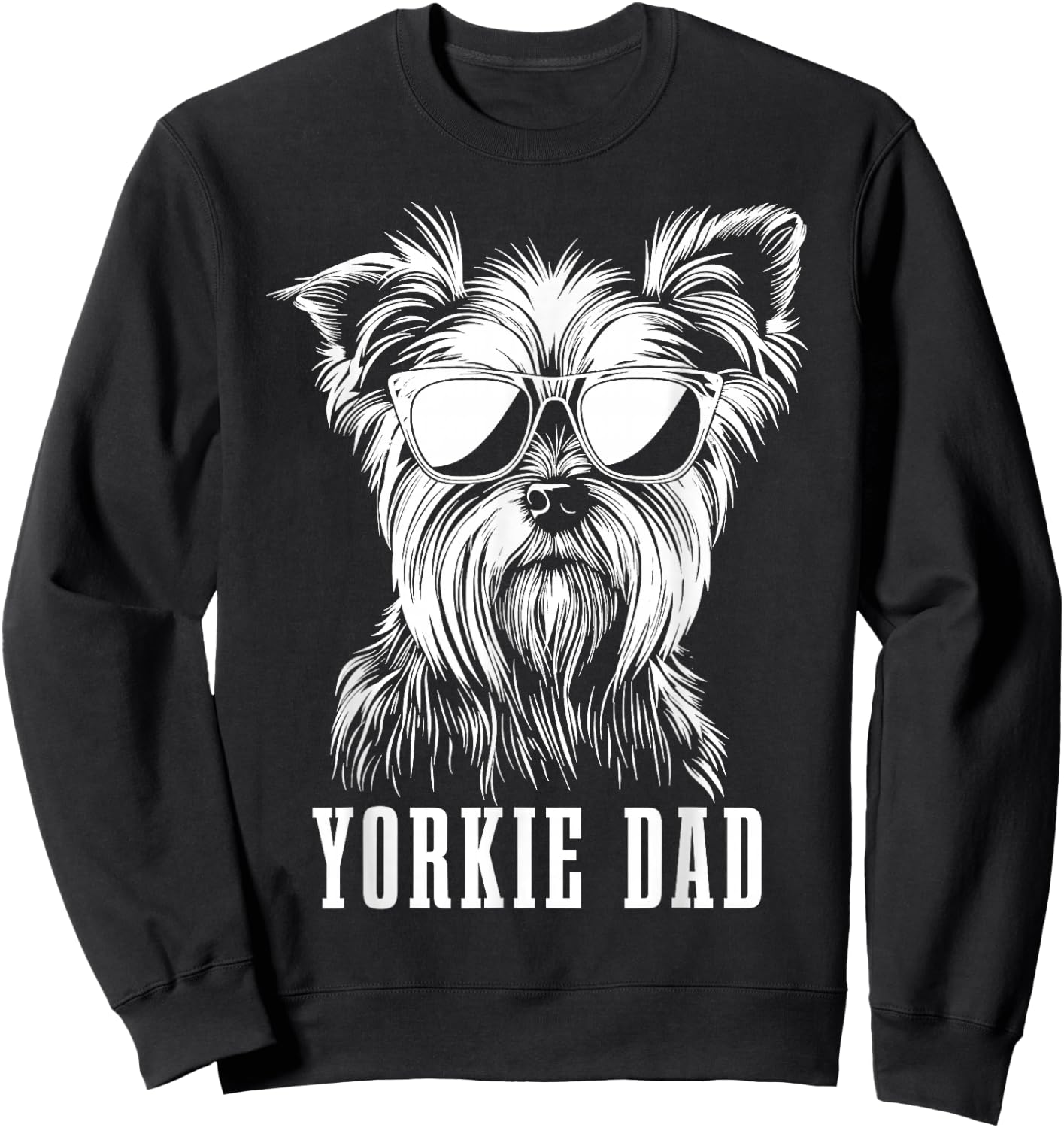 Yorkie Dad Lustiger Hund Yorkshire Terrier Sweatshirt - Sweatshirt | Black