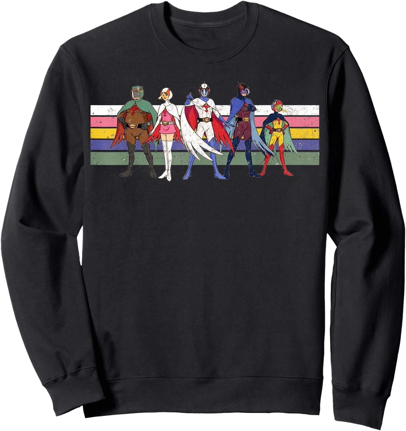 Battle of the planets G Force Retro Colour Stripe Sweatshirt - Sweatshirt | Black