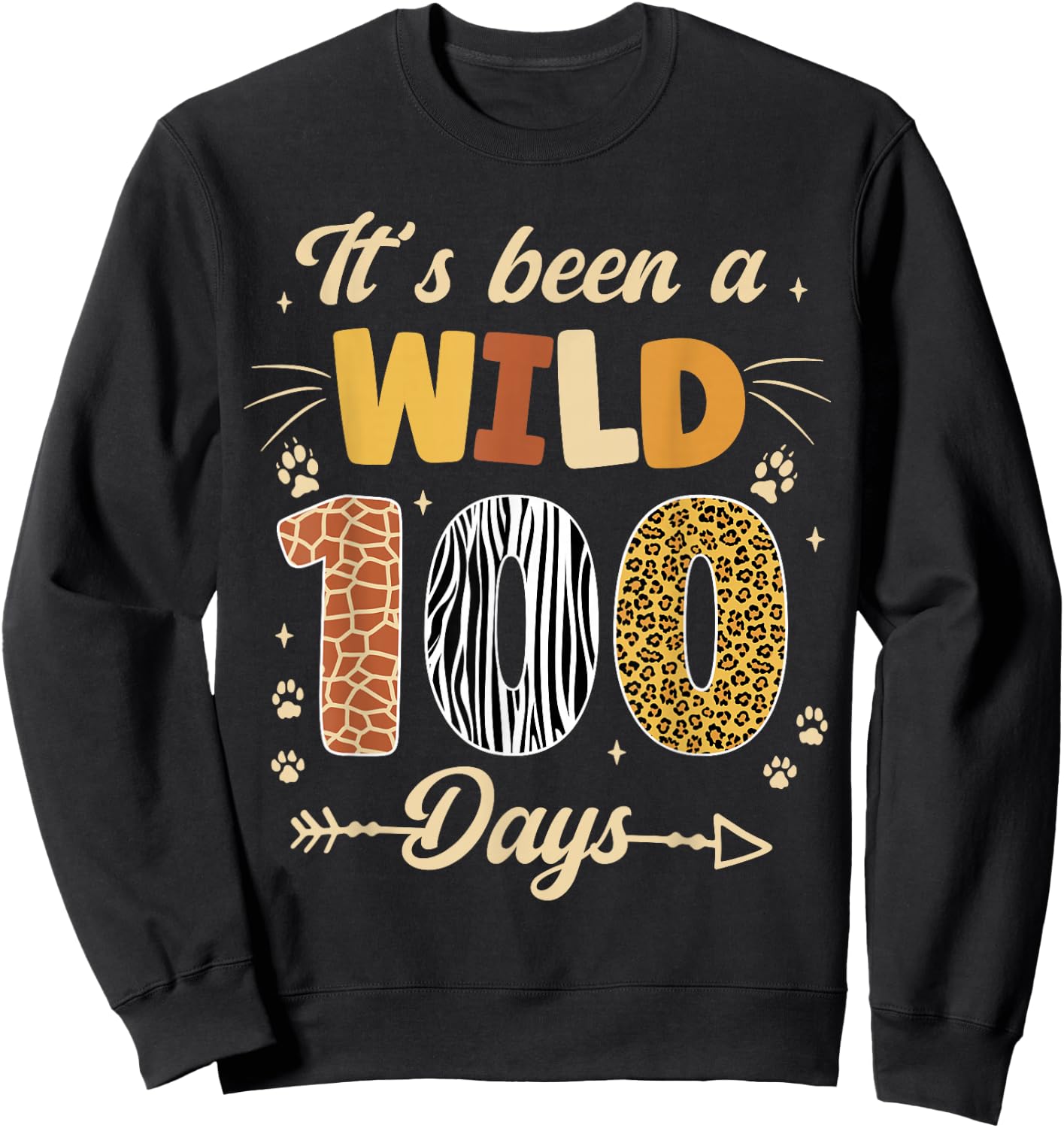 100 Days of School Teacher 100th Day of School kids Girl Boy Sweatshirt - Sweatshirt | Black