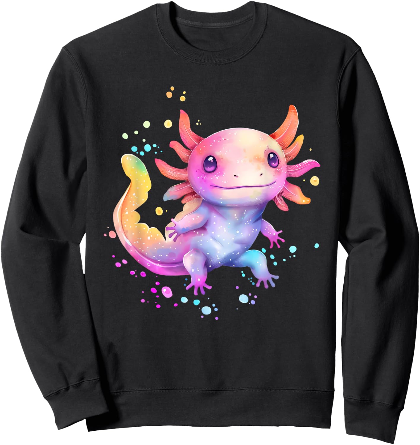 Axolotl Animal Pop Art Cute Axolotl Lover For Boy Girl Sweatshirt - Sweatshirt | Black