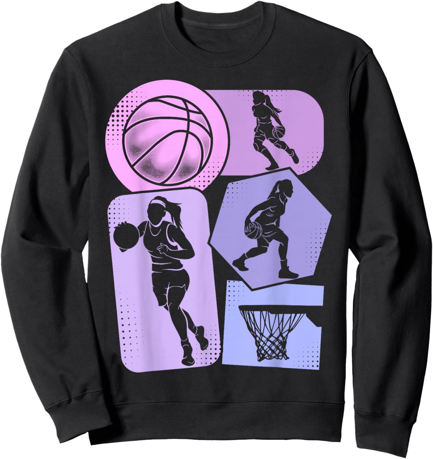 Basketball Girl's Basketball Player Women's Children's , black Sweatshirt - Sweatshirt | Black