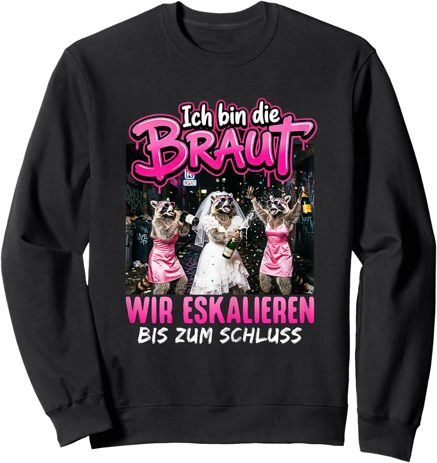 JGA Braut Junggesellenabschied Frauen Polterabend Sweatshirt - Sweatshirt | Black