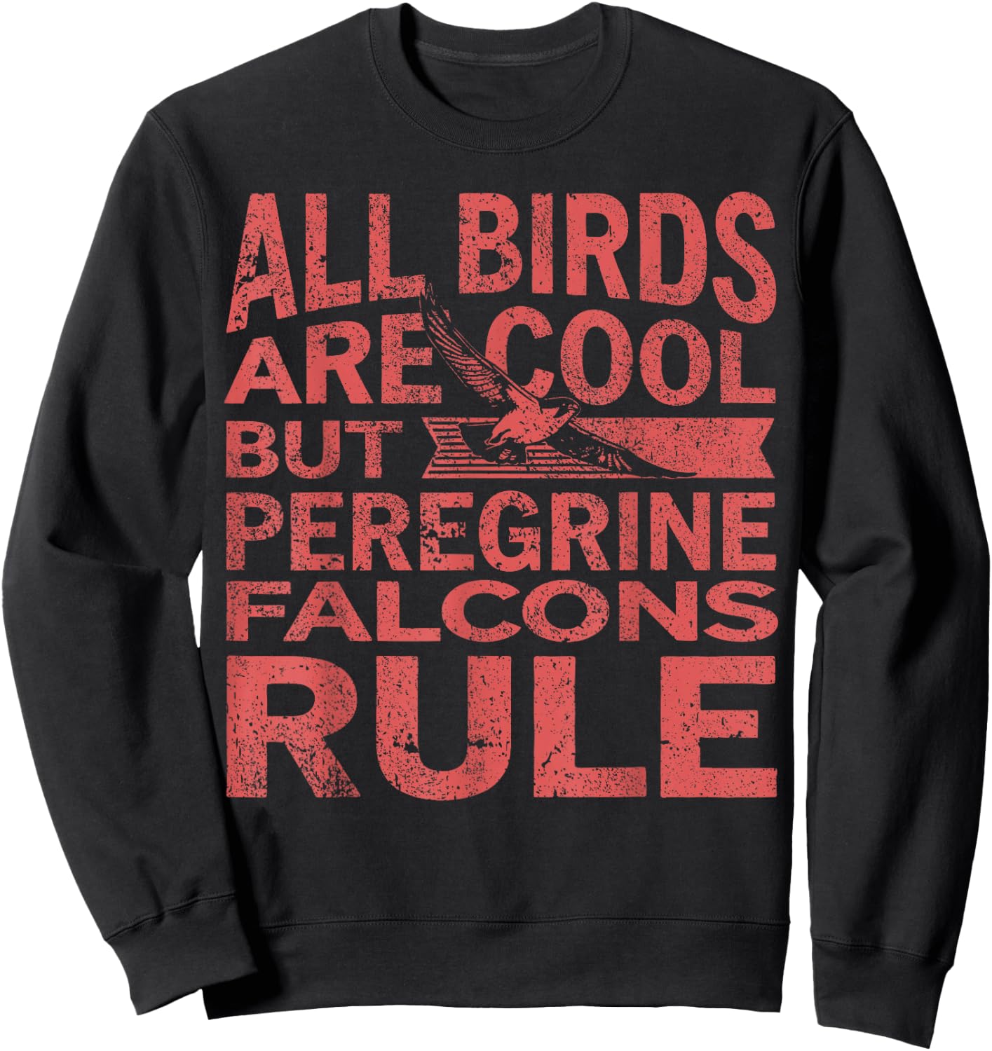 Peregrine Falcons Bird Of Prey Falconry Sweatshirt - Sweatshirt | Black