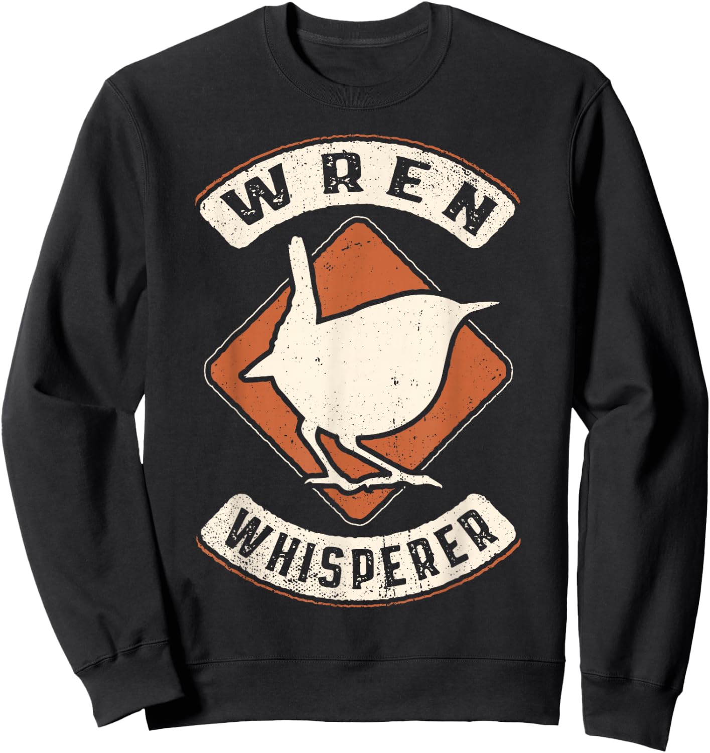 Wren Whisperer Vintage Classic Retro Animal Love Sweatshirt - Sweatshirt | Black