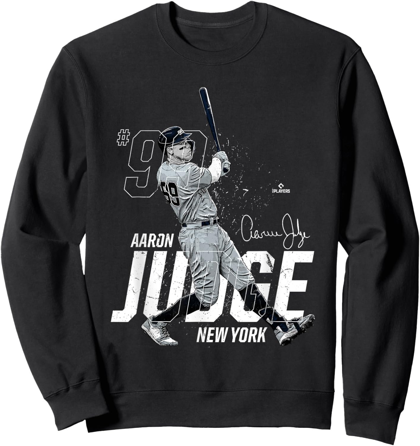 Dynamic Pose Aaron Judge New York Baseball MLBPA Sweatshirt - Sweatshirt | Black
