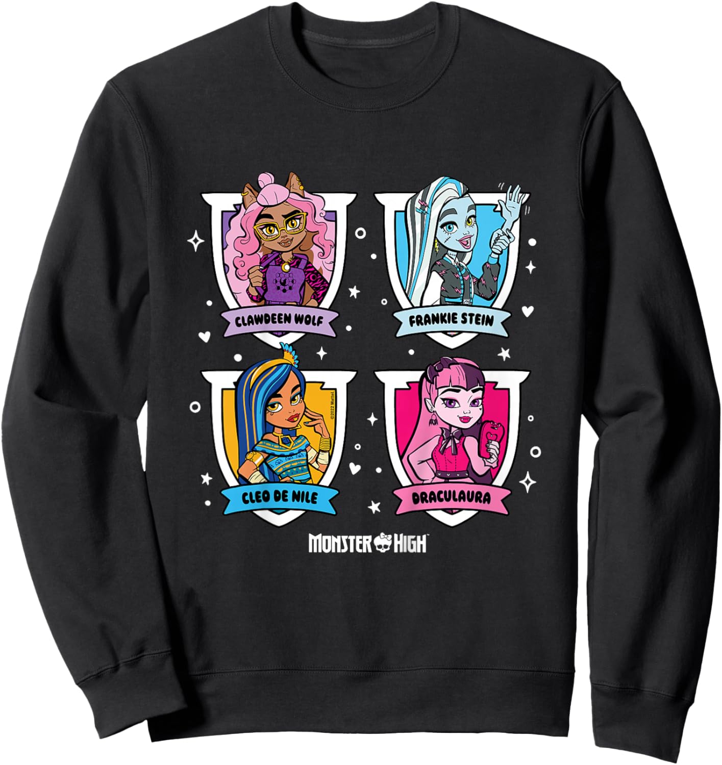 Kids Monster High - Student - Character Grid , black Sweatshirt - Sweatshirt | Black
