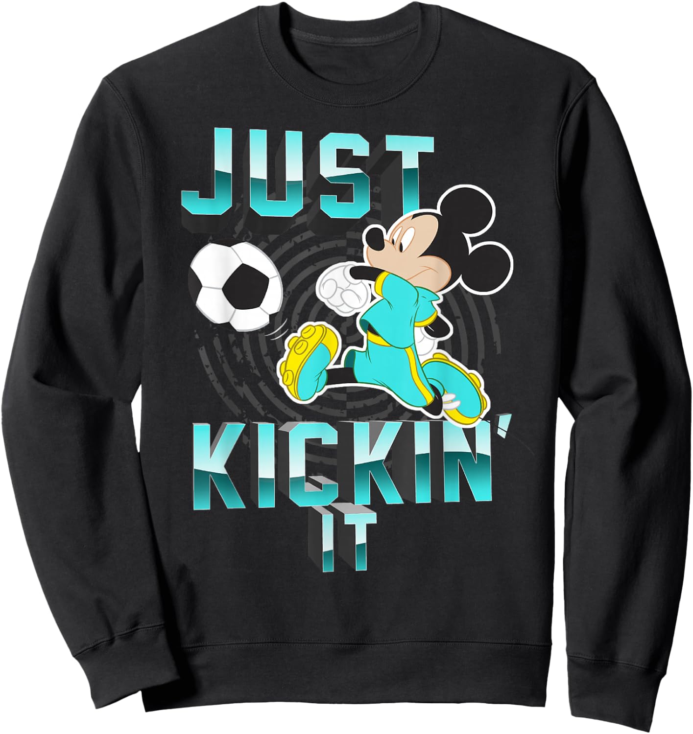 Disney Mickey Mouse Just Kickin' It Soccer Sweatshirt - Sweatshirt | Black