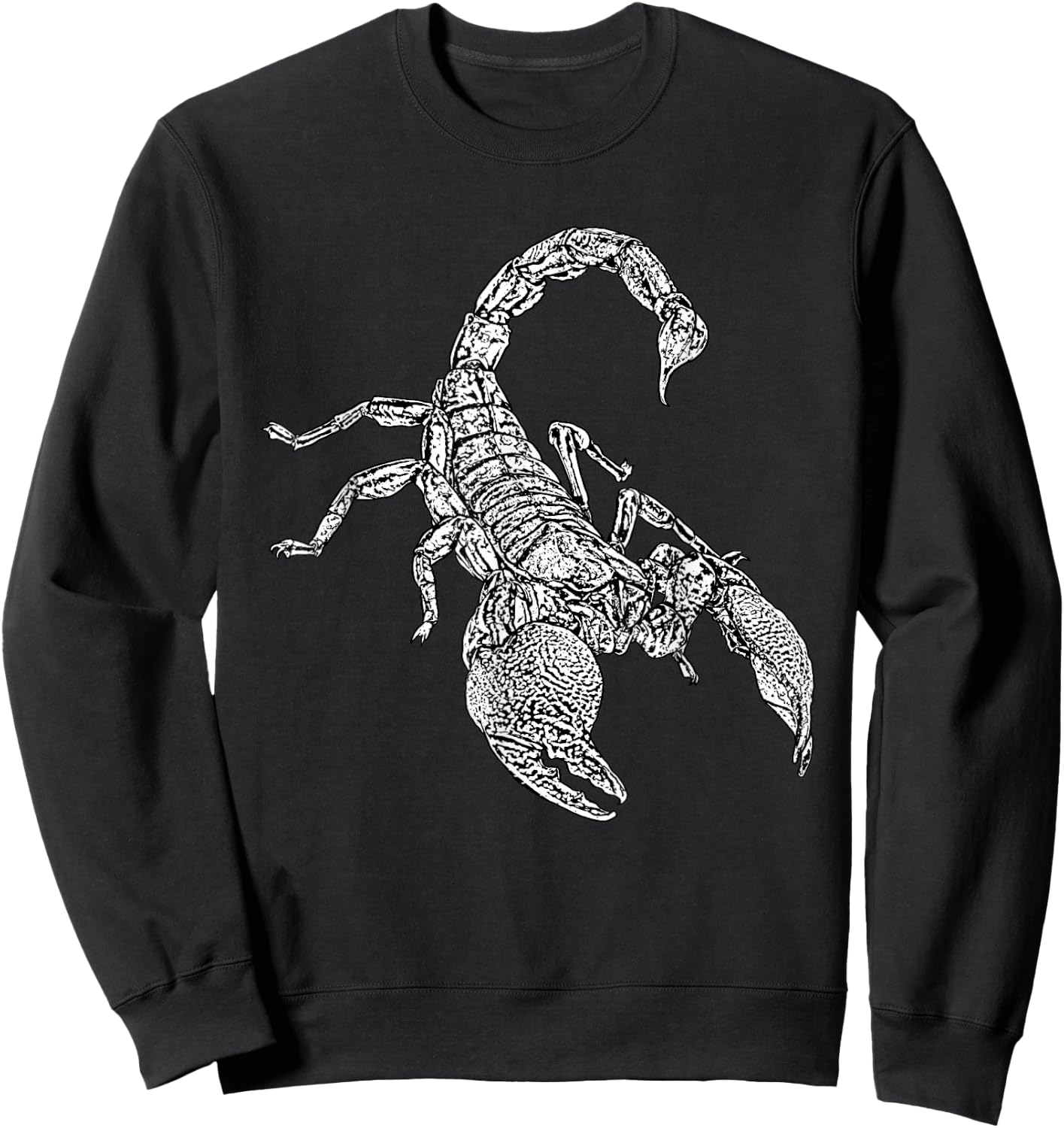 White Scorpion Graphics Sweatshirt - Sweatshirt | Black