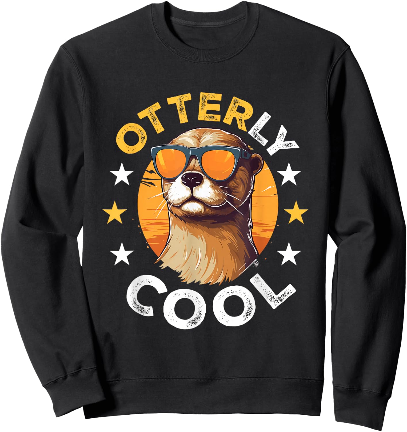 Otter Animal Kids & Adult - Otterly Cool Sweatshirt - Sweatshirt | Black