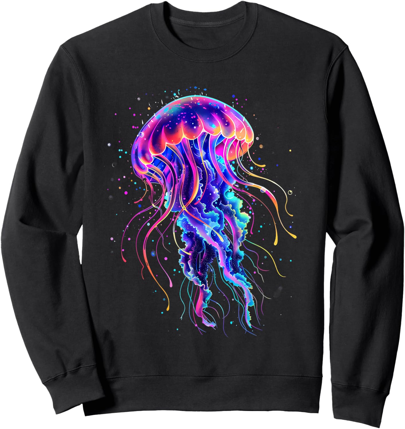 Sea Ocean Jellyfish Marine Mammal Ocean Sea Animal Jellyfish , black Sweatshirt - Sweatshirt | Black