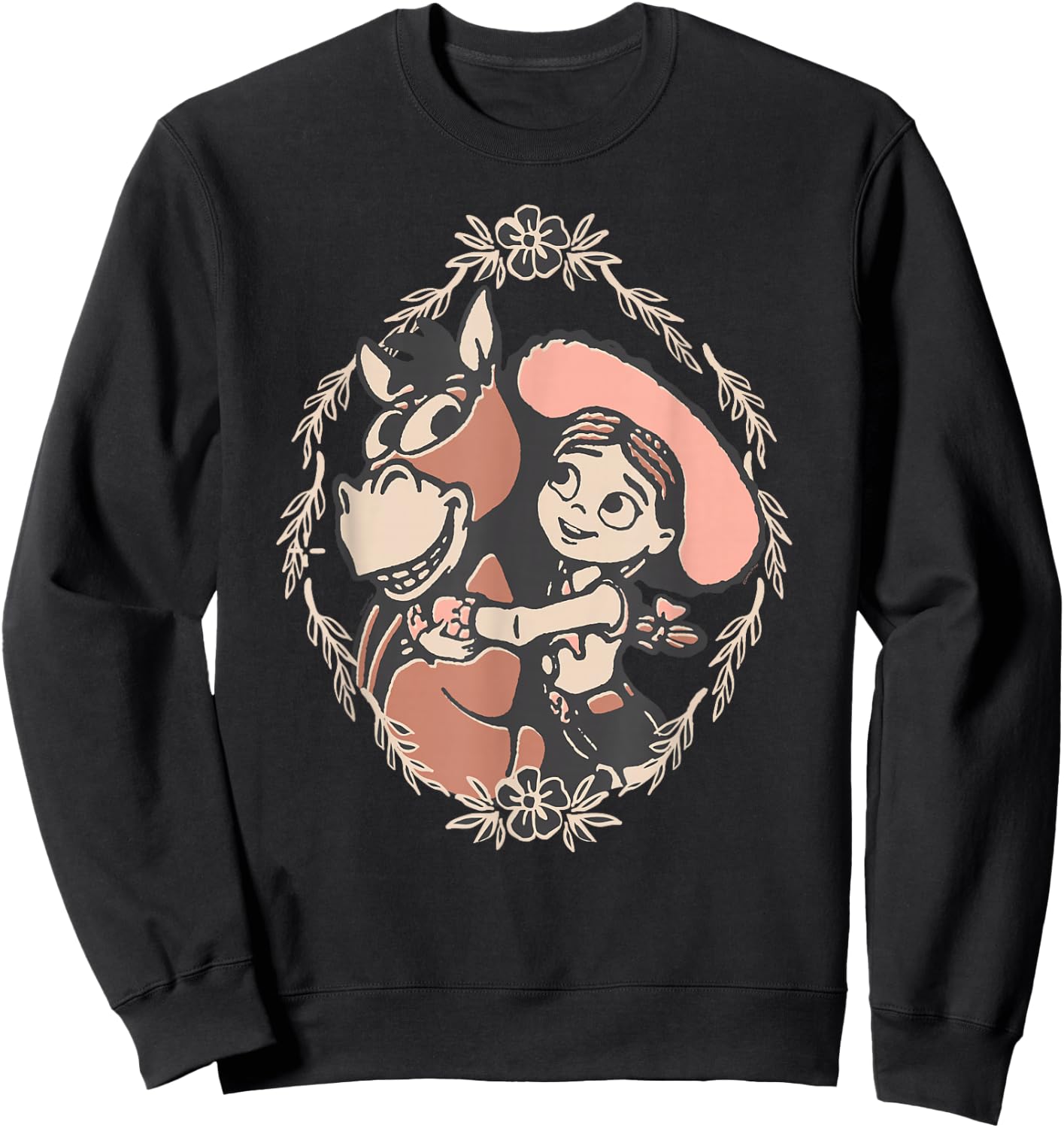 Disney and Pixar's Toy Story 5 Jessie Hugging Bullseye Sweatshirt - Sweatshirt | Black