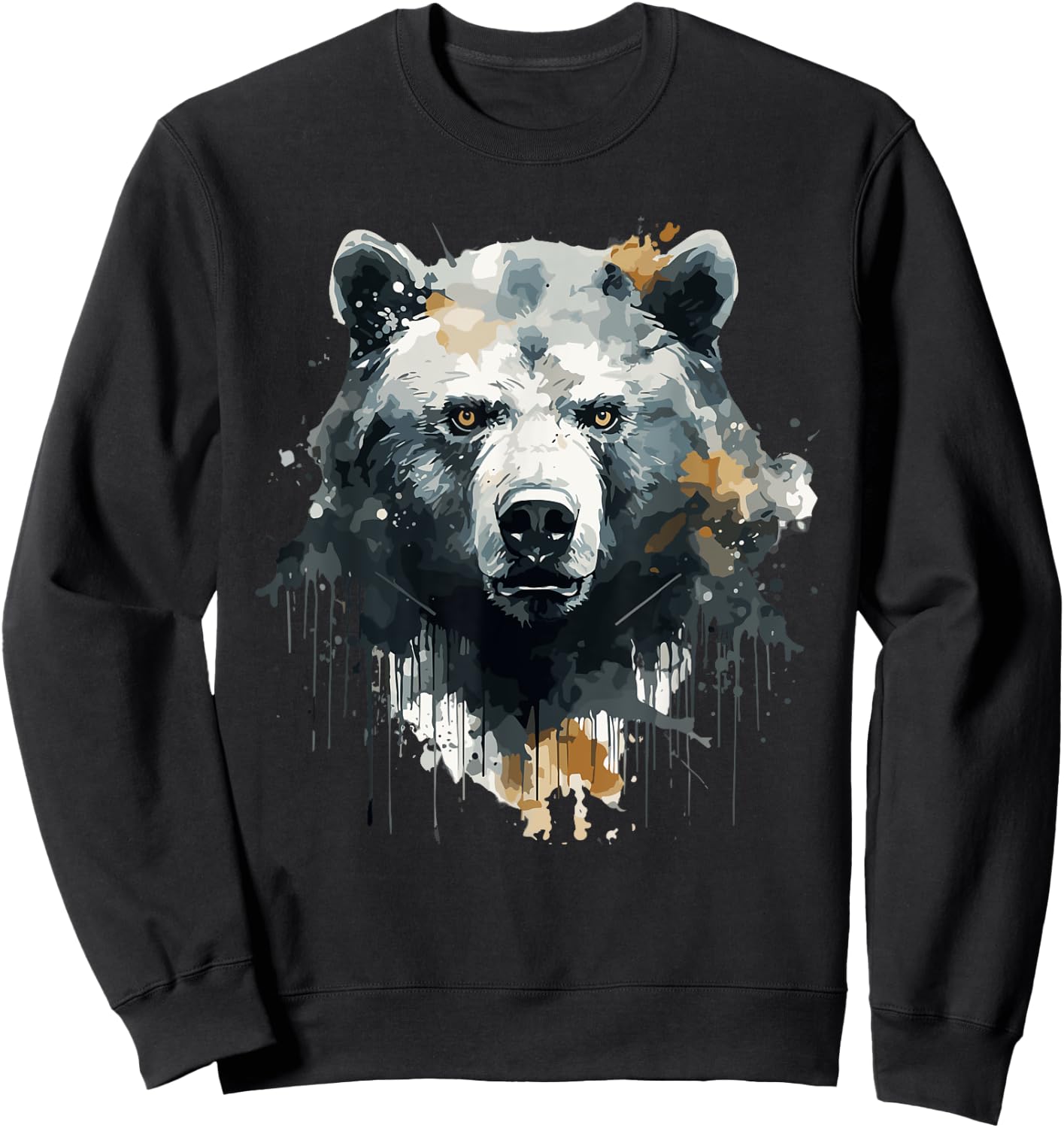 Bären Braunbär Grizzly Naturschützer Tiere Wildnis Sweatshirt - Sweatshirt | Black