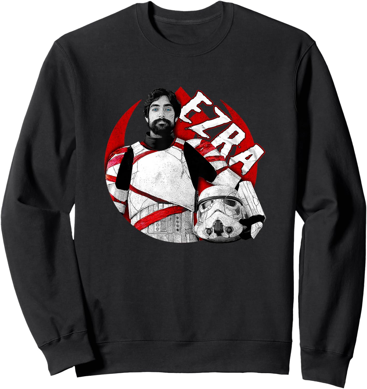 Star Wars: Ahsoka Ezra Stormtrooper Suit Vintage Portrait Sweatshirt - Sweatshirt | Black
