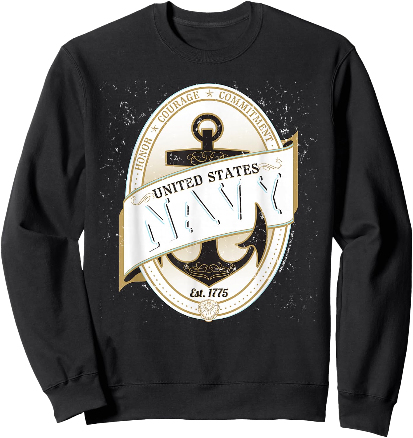United States Navy Usn Sweatshirt - Sweatshirt | Black