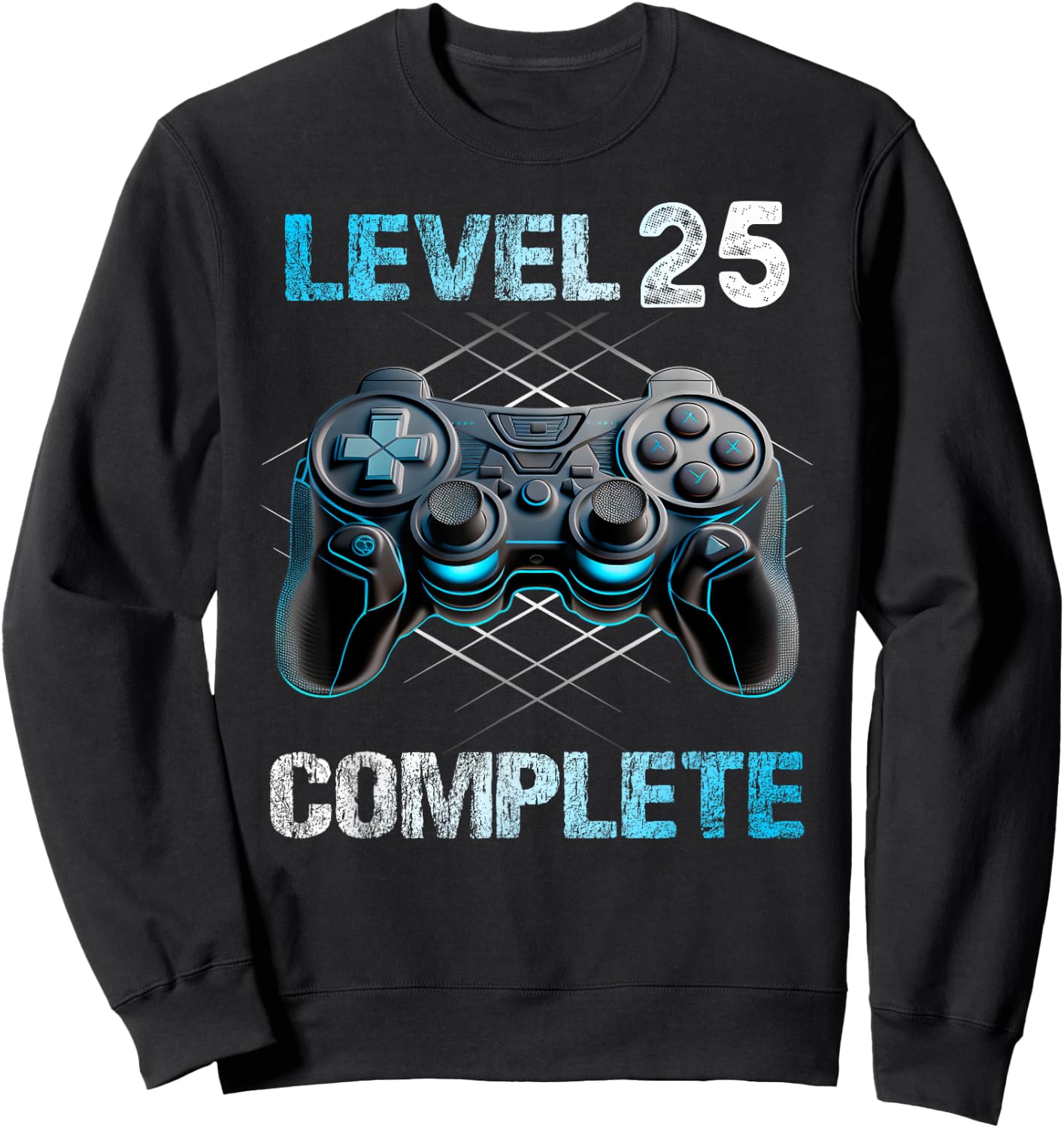 Level 25 Complete Gamer Mann 25. Geburtstag freigeschaltet Sweatshirt - Sweatshirt | Black