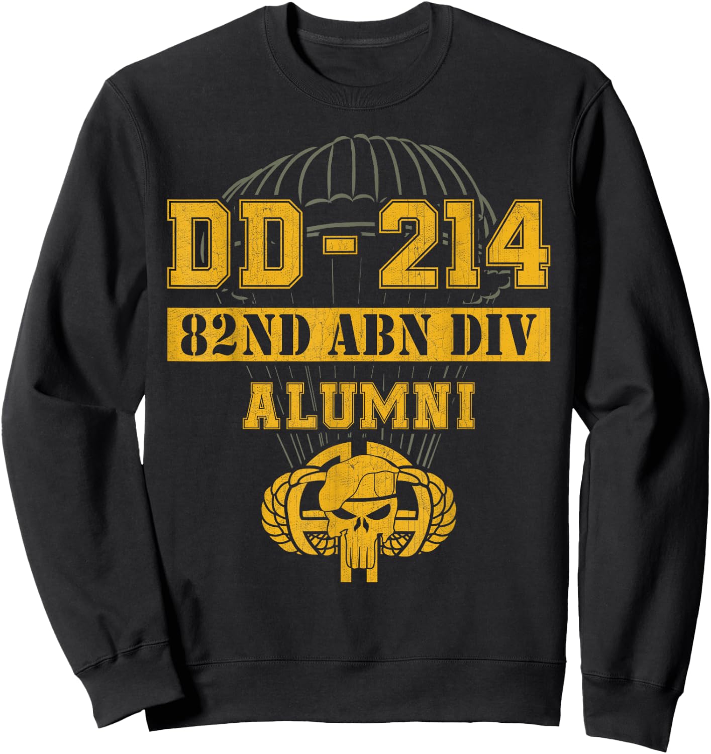 DD214 Alumni 82nd Airborne Veteran Retirement Shirts Sweatshirt - Sweatshirt | Black