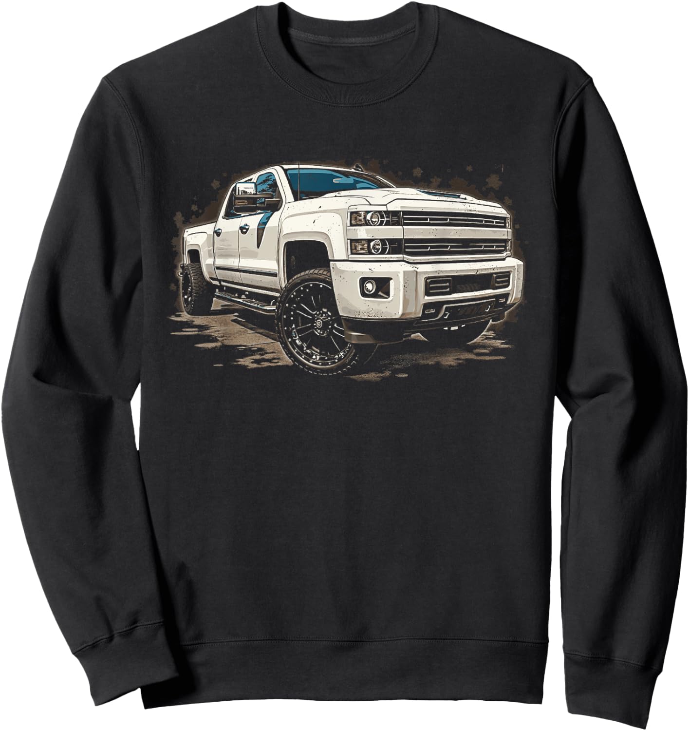 Silverado Crew Cab 2014-2019 Silverado 1500 2500 GMT Truck Sweatshirt - Sweatshirt | Black