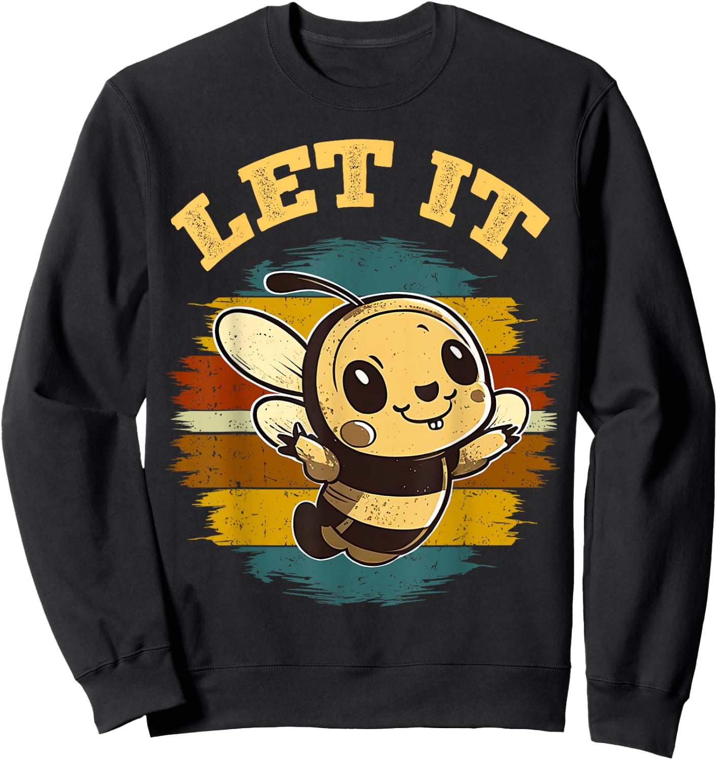 Bee Let it Beekeeper Honeybee Beekeeping Sweatshirt - Sweatshirt | Black