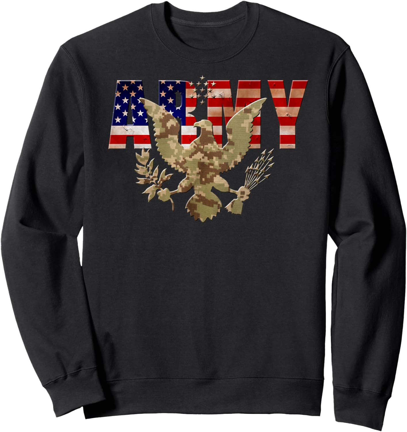 Us Army Eagle Sweatshirt - Sweatshirt | Black
