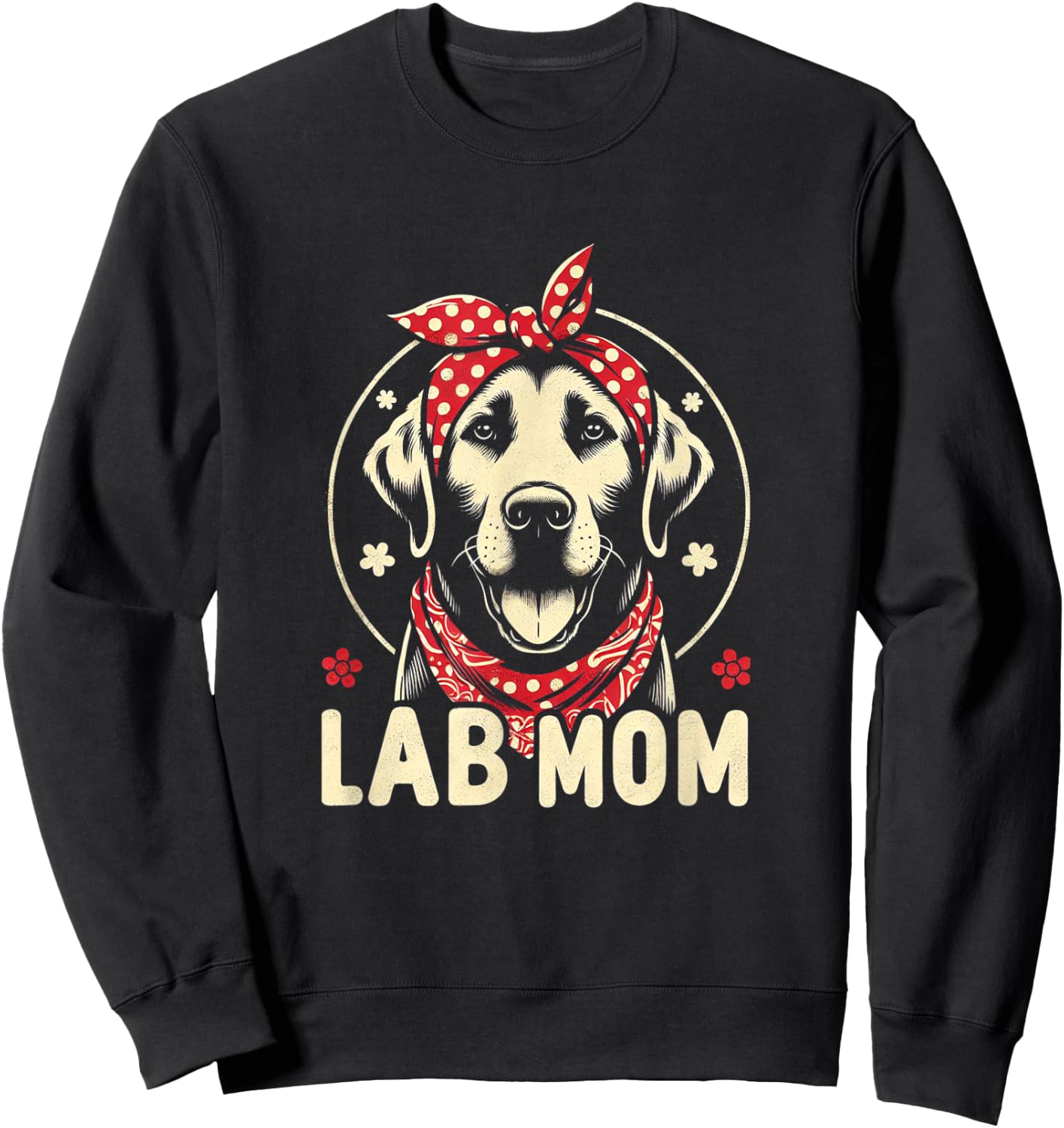 Labrador Mom Lab Mom Sweatshirt - Sweatshirt | Black