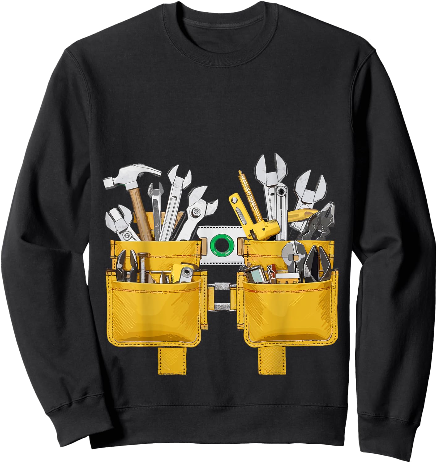 Oys Tool Belt Easy Builder Costume Construction Sweatshirt - Sweatshirt | Black