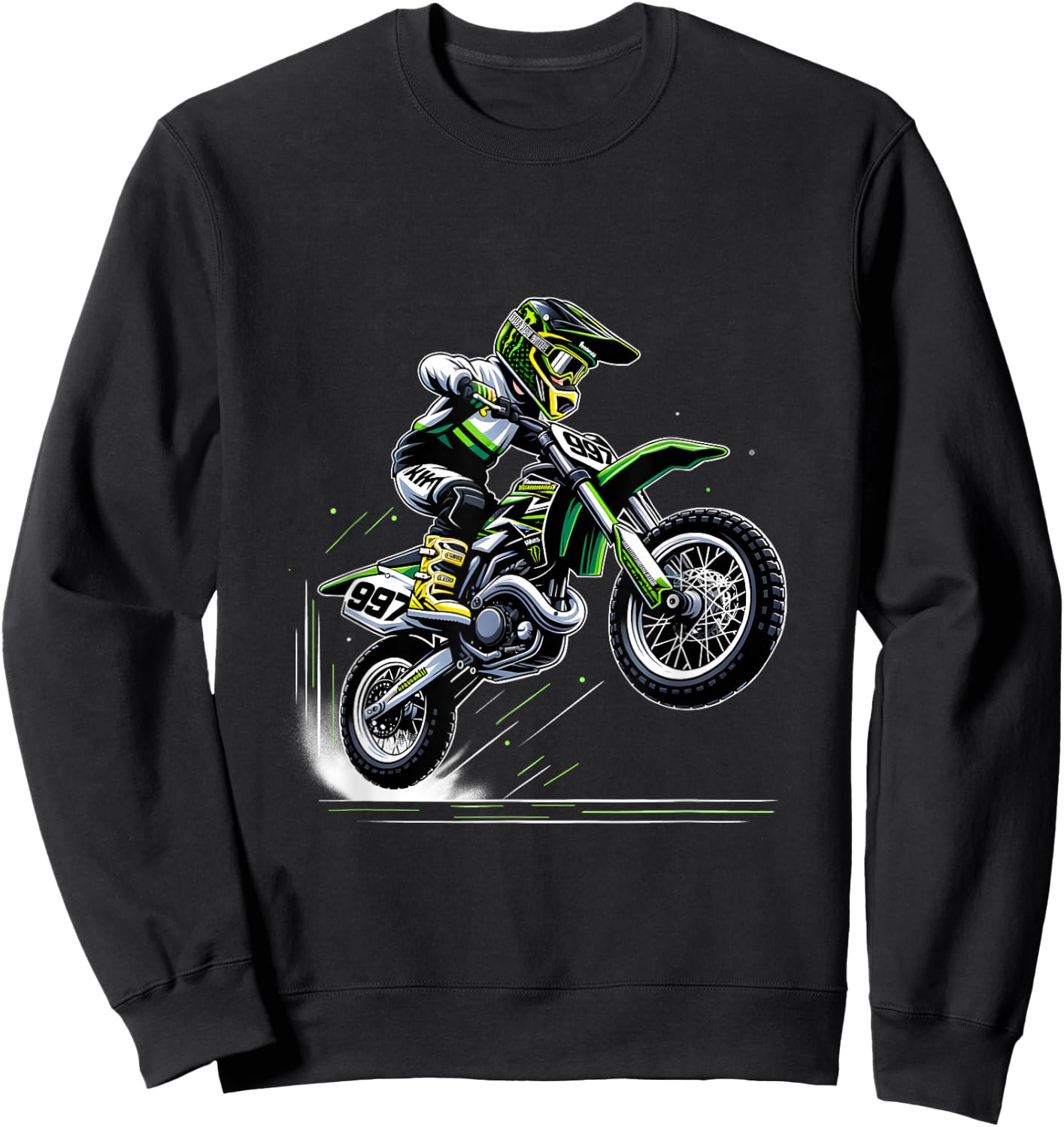 Motorcross Jungen Dirtbike Sweatshirt - Sweatshirt | Black