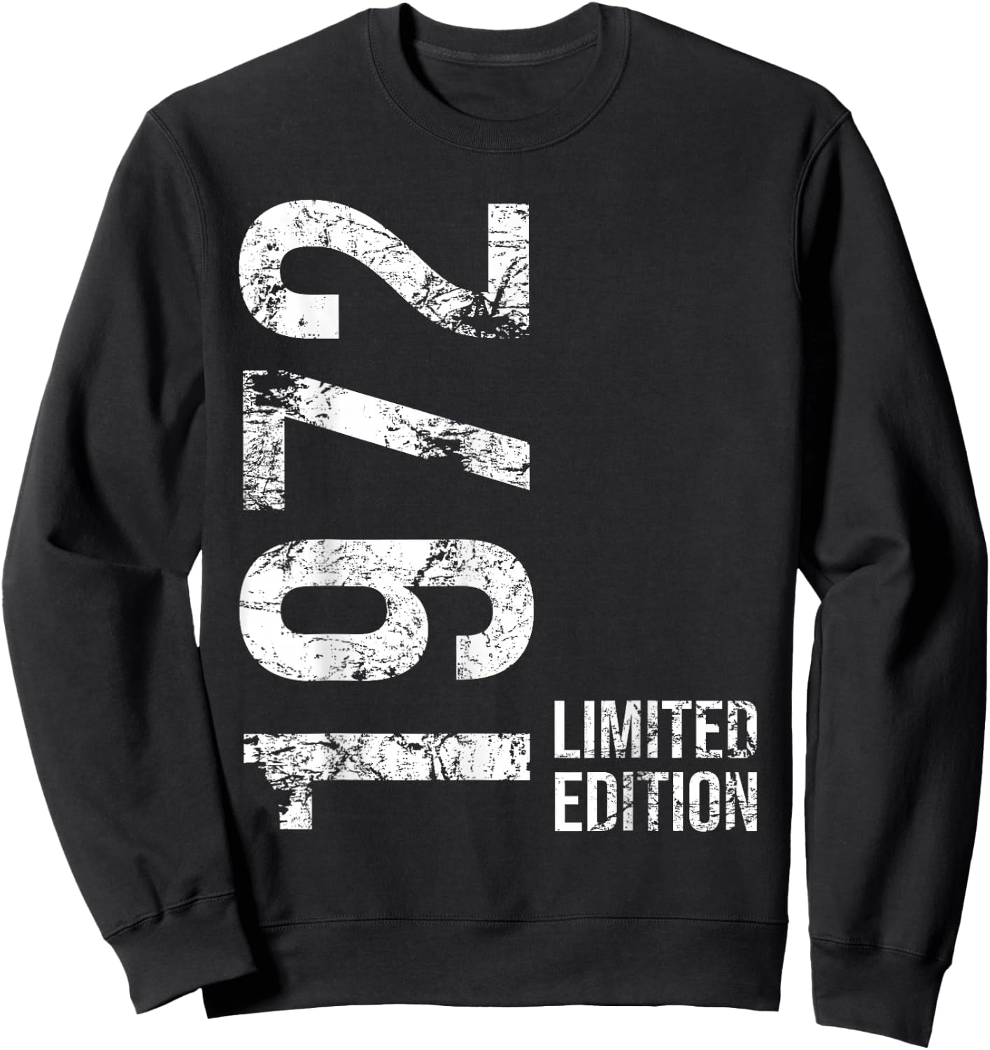 51st Birthday Man Woman 51 Years 1972 Gift , black Sweatshirt - Sweatshirt | Black