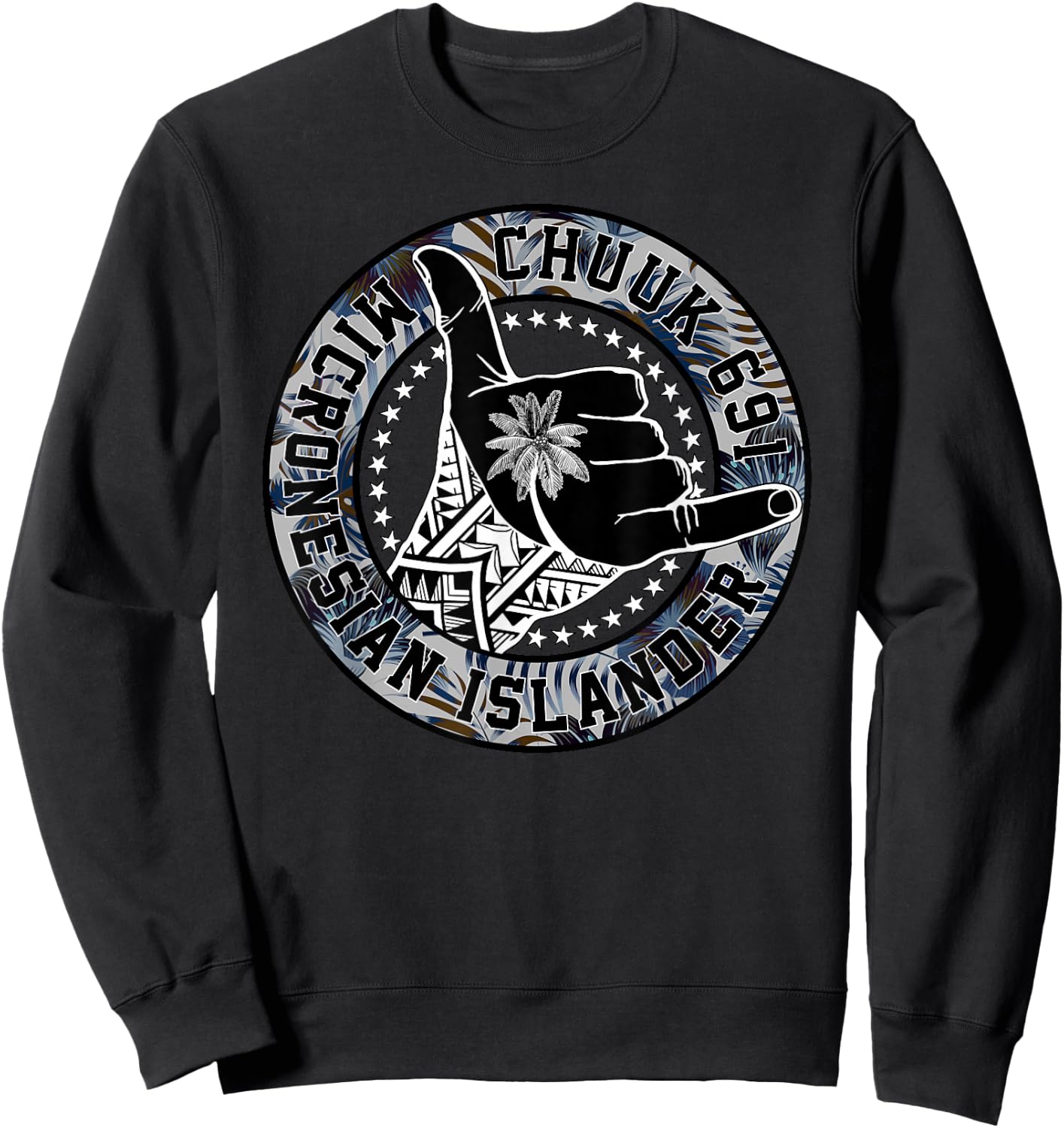 Chuuk Islander Chuukese Sweatshirt - Sweatshirt | Black