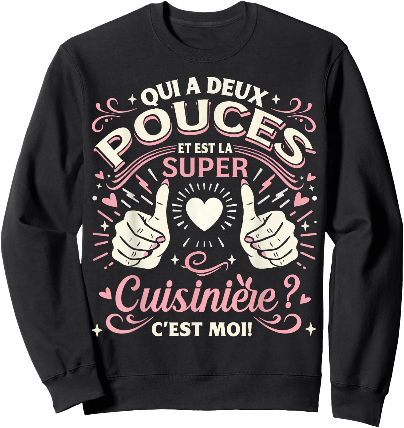 A Super Cooker Gift Woman Cook , Black, S Sweatshirt - Sweatshirt | Black
