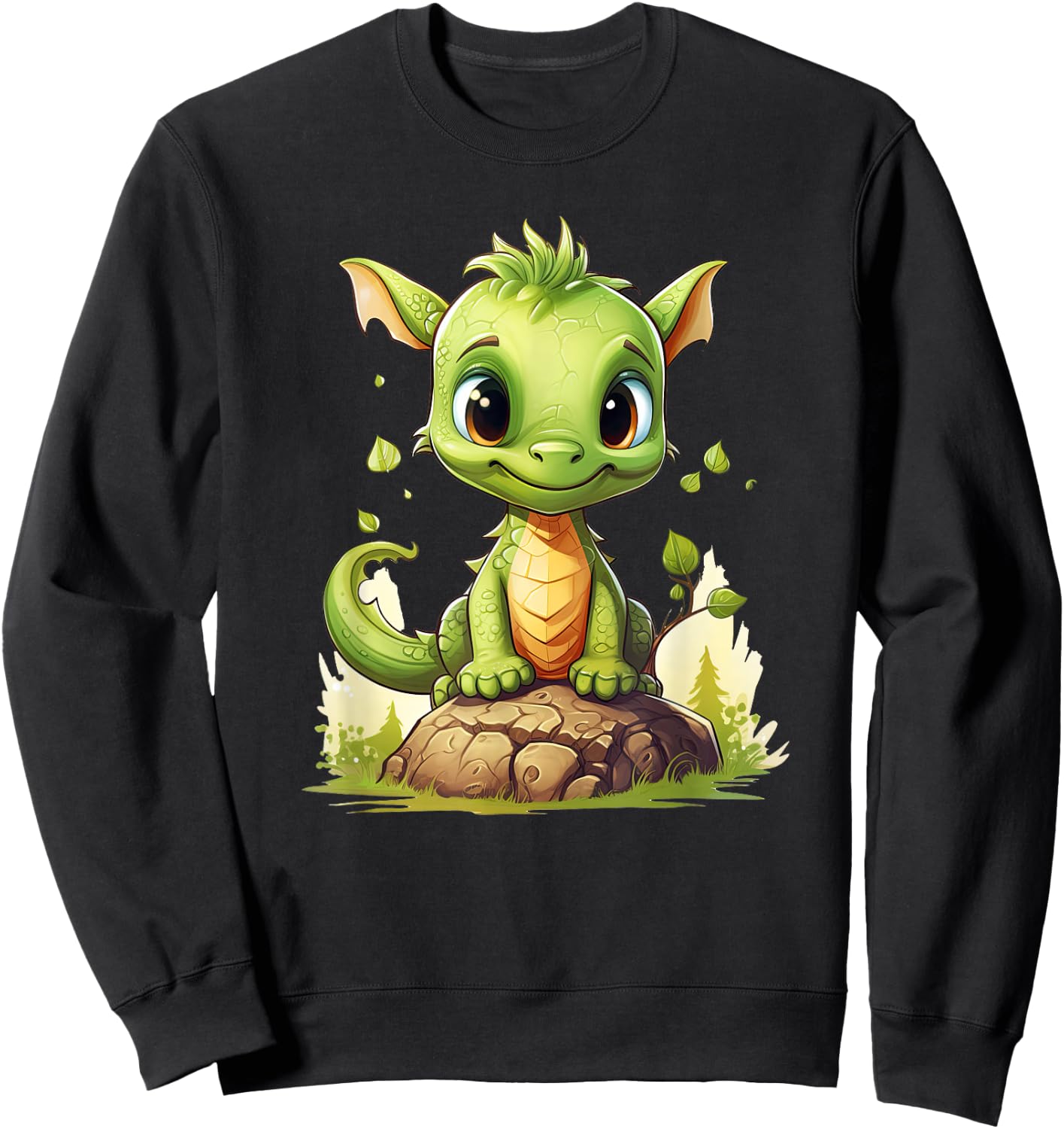 Cute Dragon funny Dragon lover baby Sweatshirt - Sweatshirt | Black