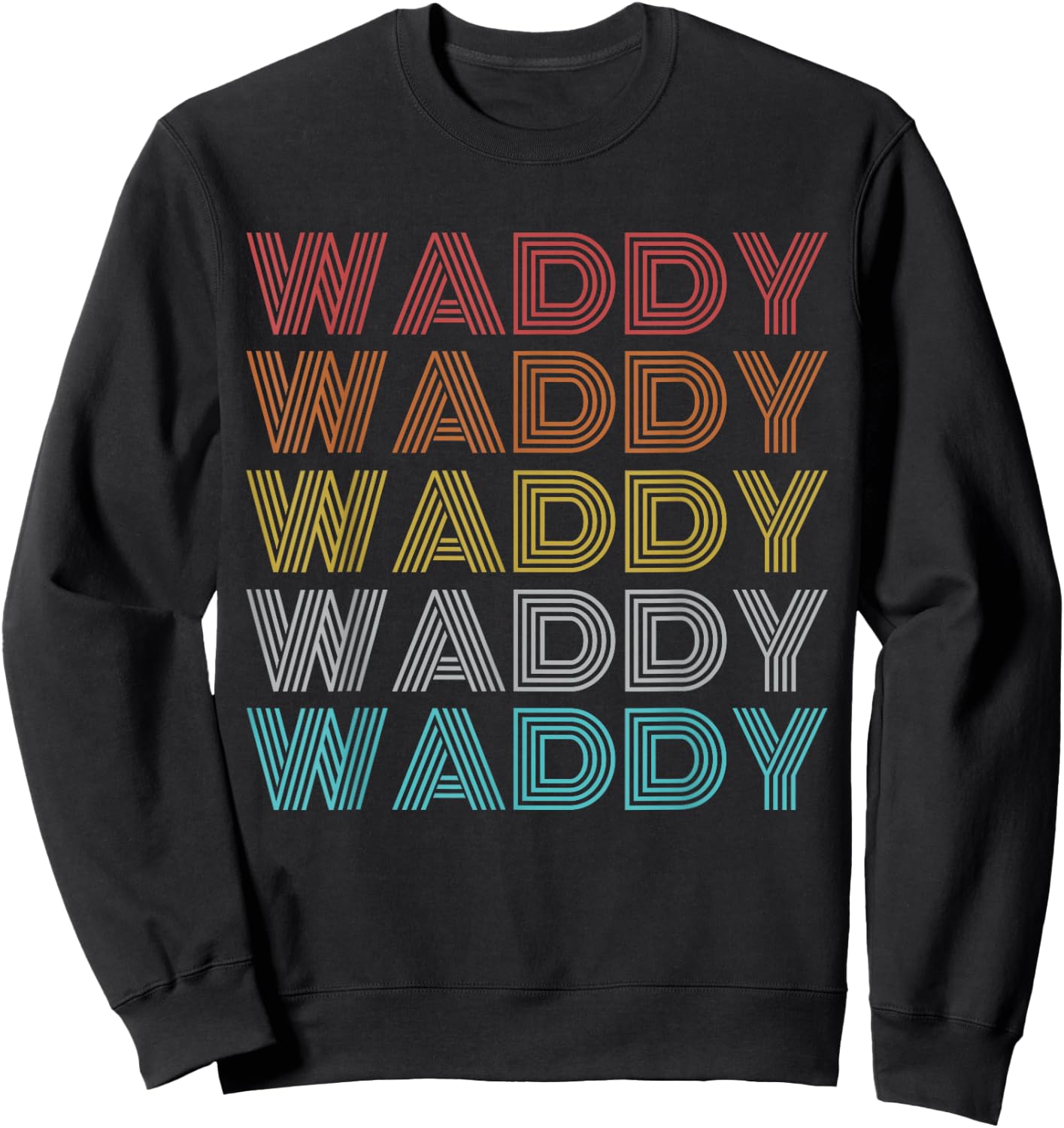 Retro Vintage Waddy Sweatshirt - Sweatshirt | Black