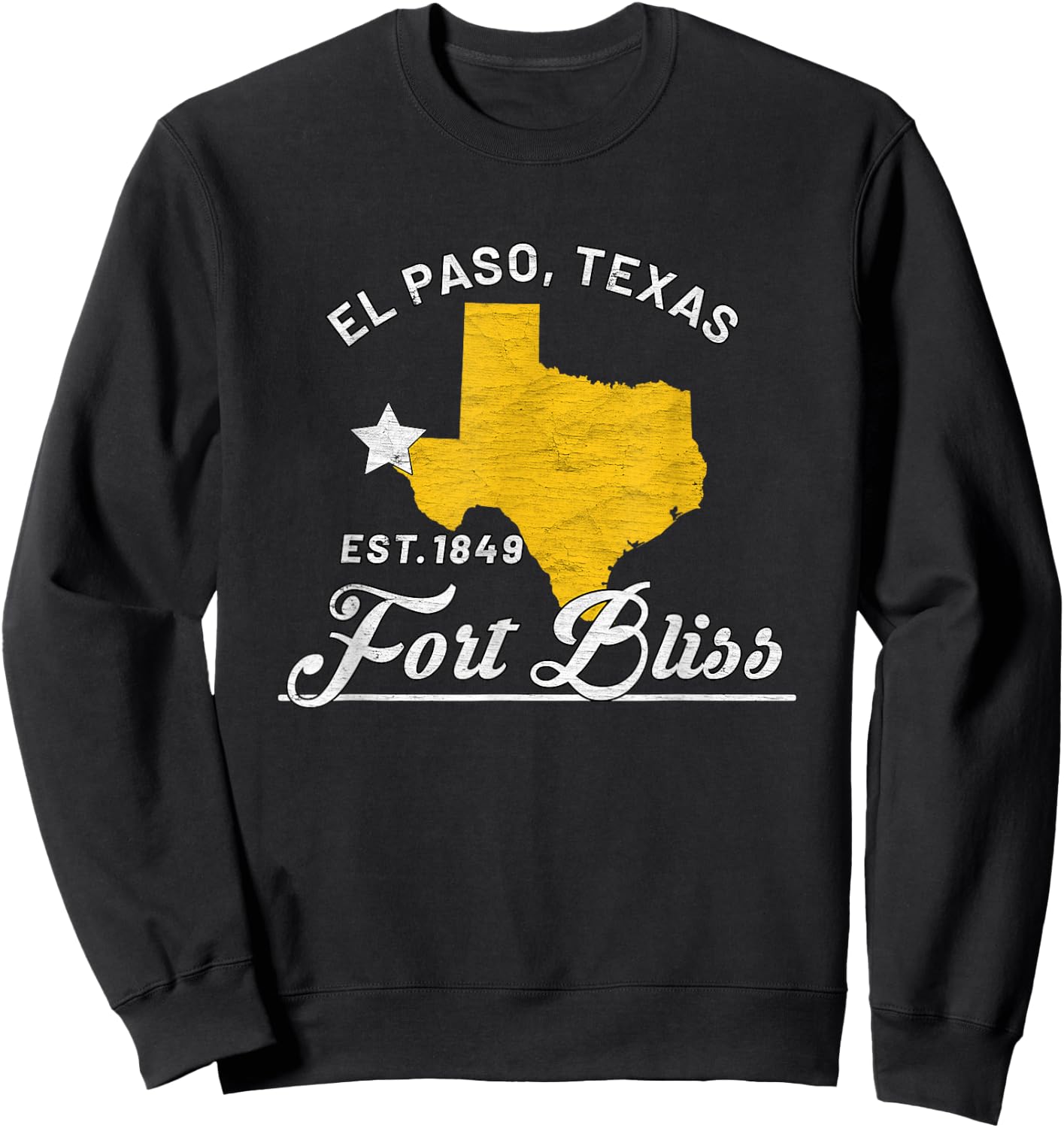 Fort Bliss El Paso Texas Tx 1st Armored Division Sweatshirt - Sweatshirt | Black