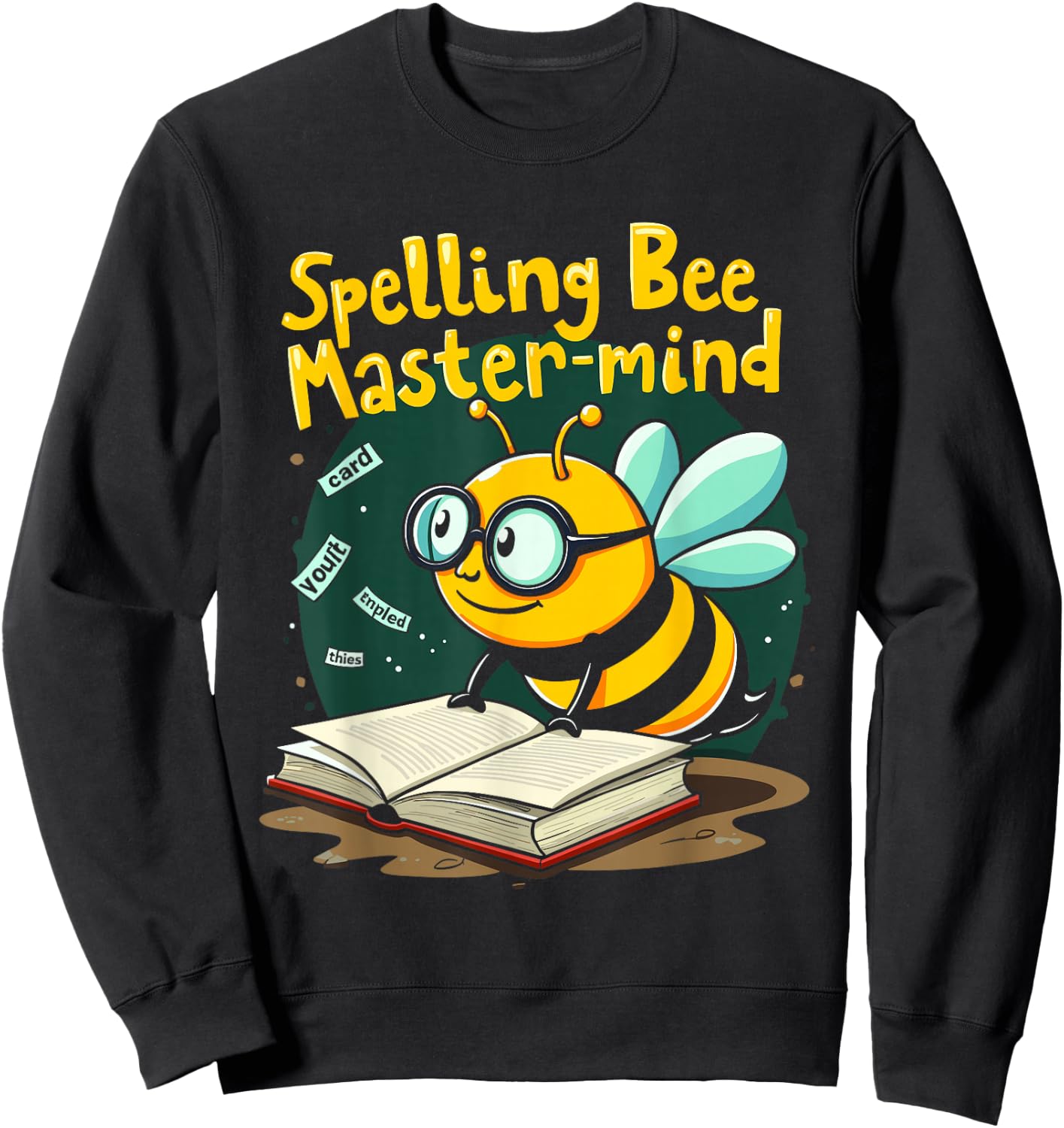Spelling Bee Humor Spelling Champion Word Nerd Spelling Sweatshirt - Sweatshirt | Black