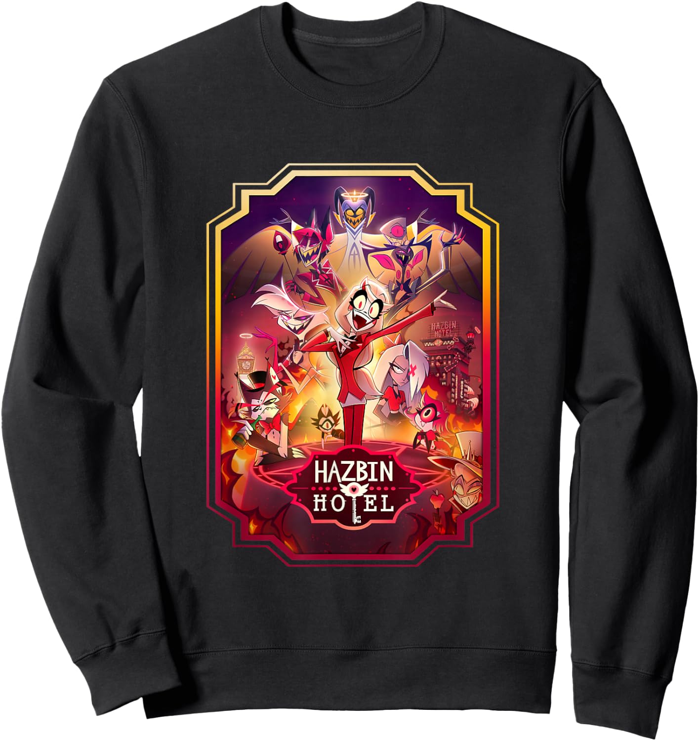 Hazbin Hotel - Poster Art , black Sweatshirt - Sweatshirt | Black