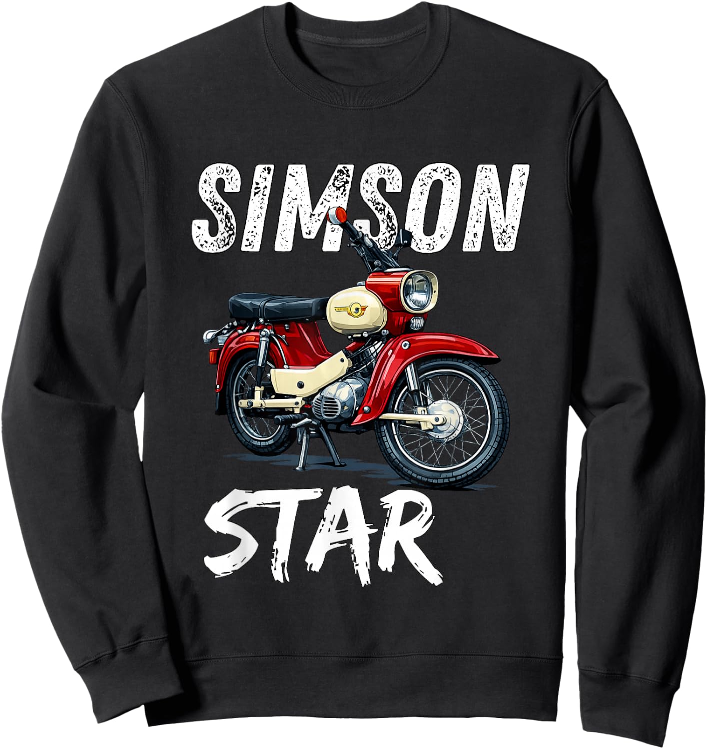 Simson SR4-2 Star MOFA Kult Motorrad DDR Klassiker Retro Sweatshirt - Sweatshirt | Black