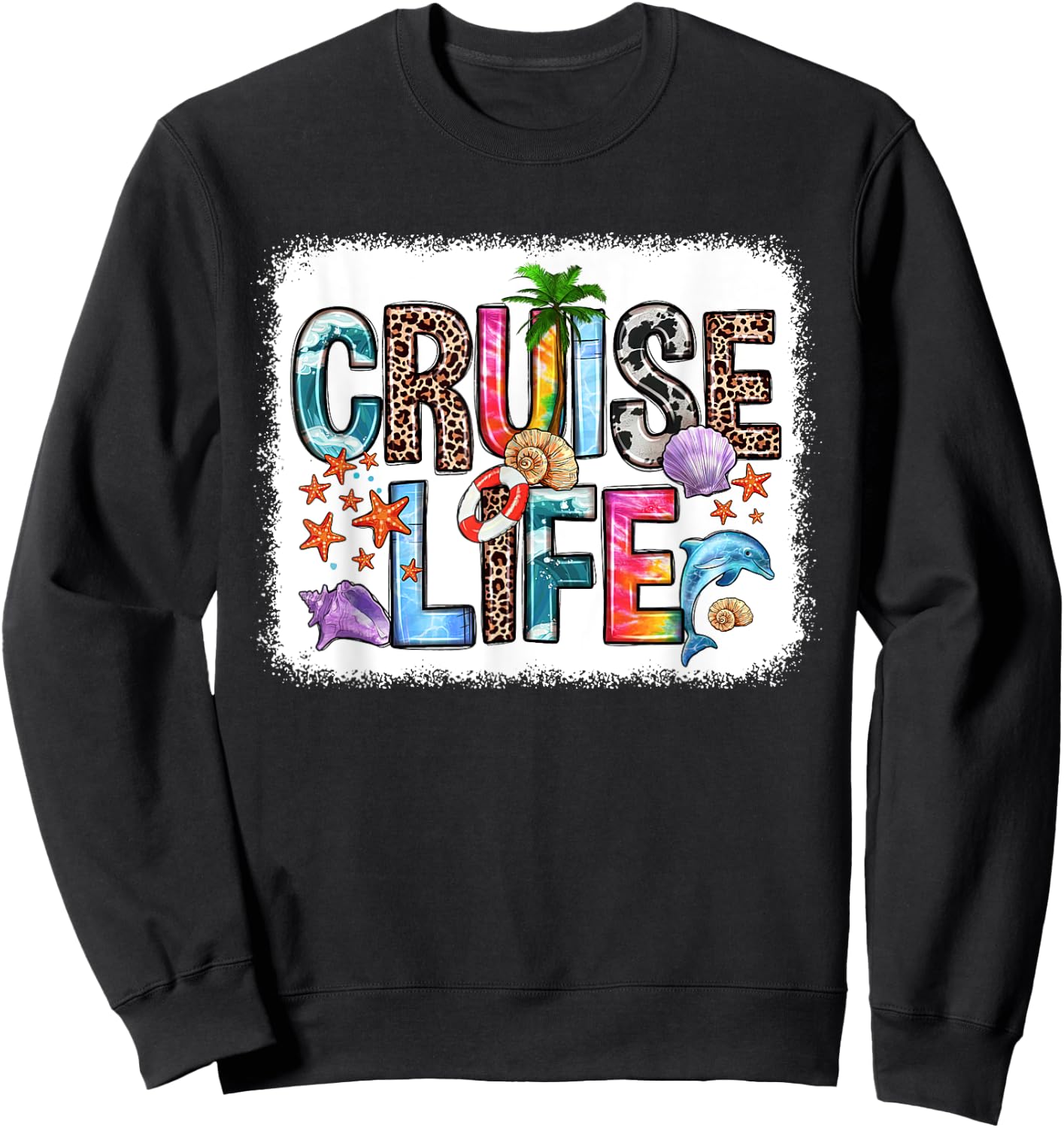 Family Cruise Life Cruise Outfits 2024 Matching Sweatshirt - Sweatshirt | Black