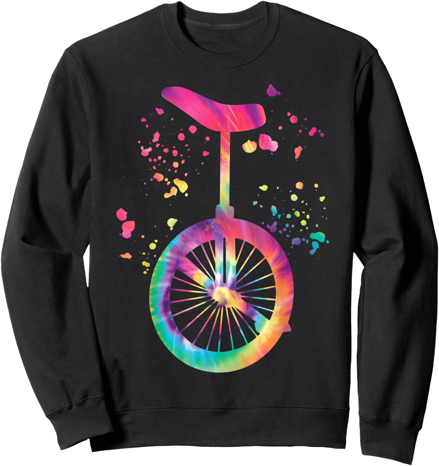 Unicyclist Unicycle Unicycle Colorsplash Unicycle , black Sweatshirt - Sweatshirt | Black