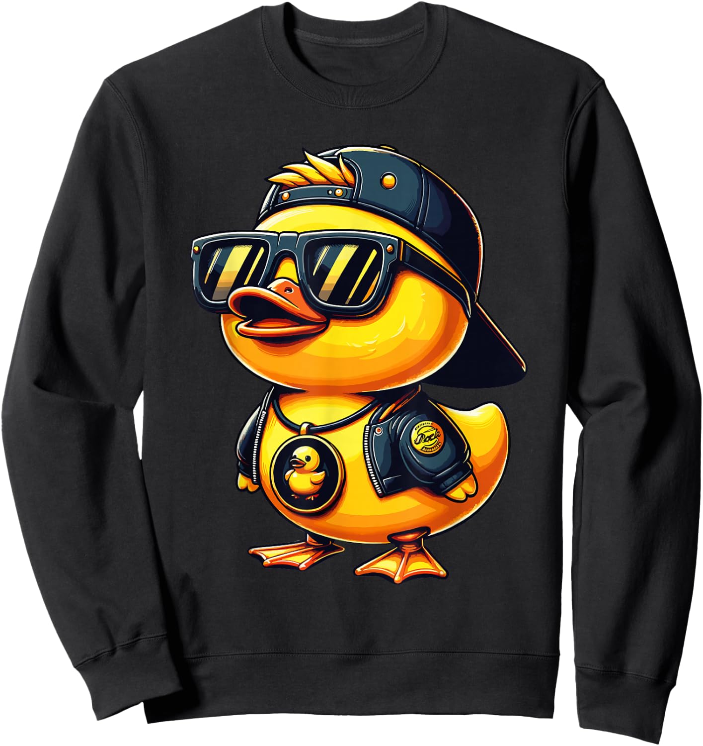 Rubber Duck Shirt, Cool Boys Clothes Purple Pink Sweatshirt - Sweatshirt | Black