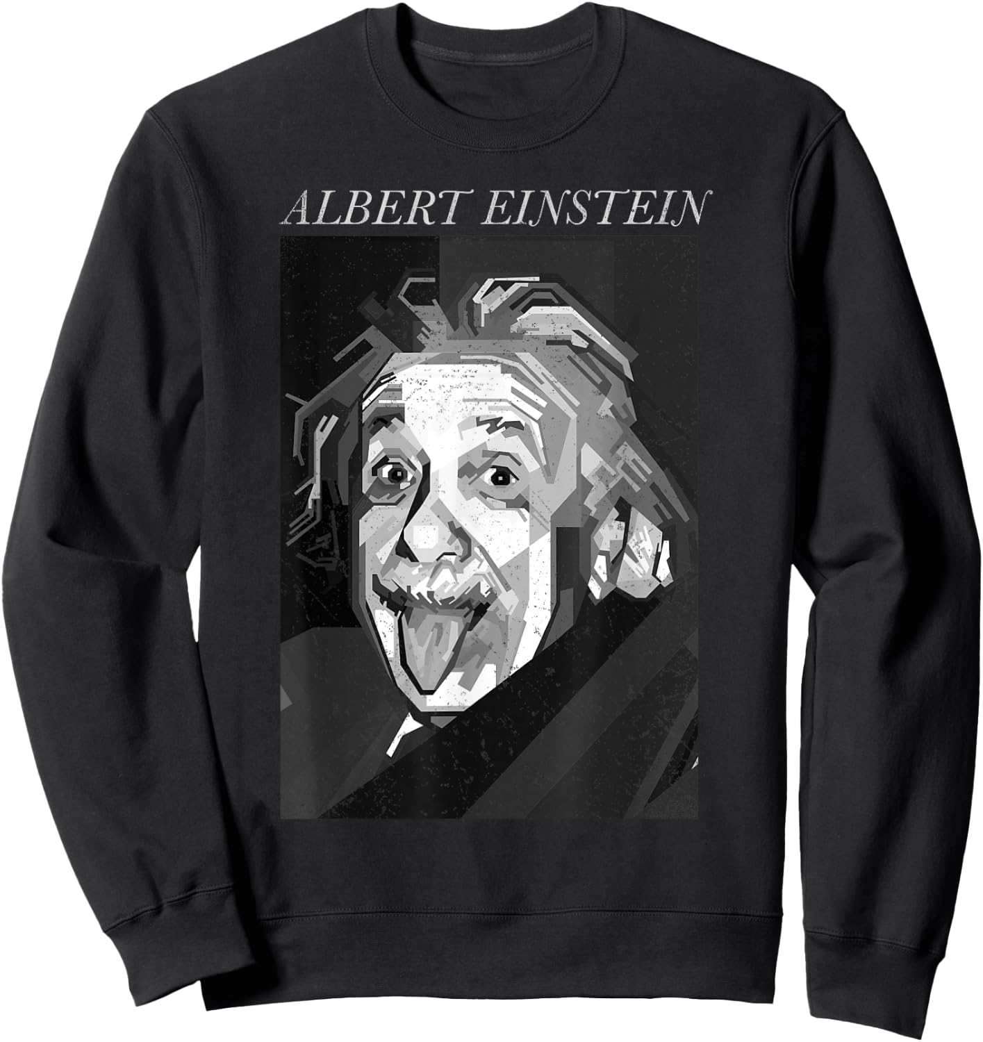 Albert Einstein Logic Quote Front Back , Black, S Sweatshirt - Sweatshirt | Black