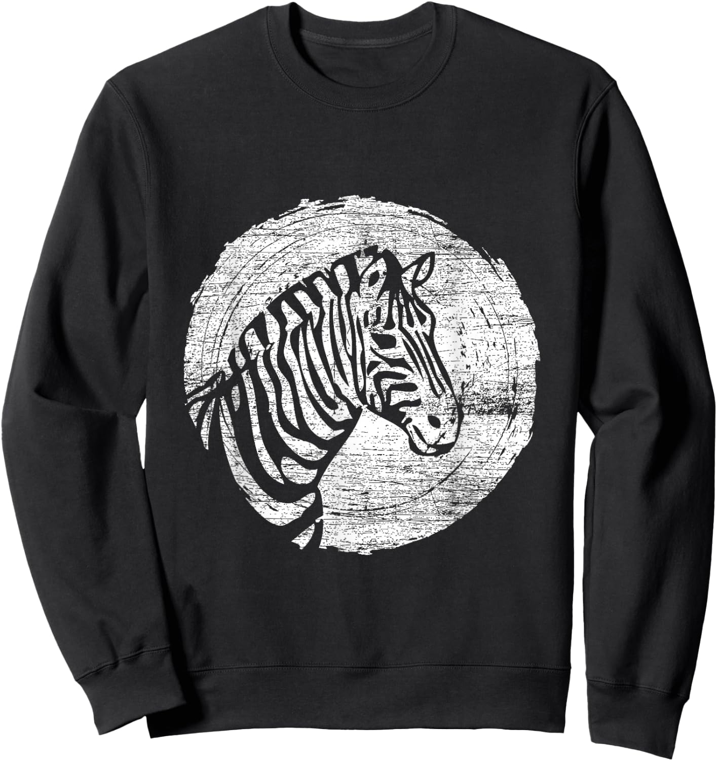 Vintage Zebra Sweatshirt - Sweatshirt | Black