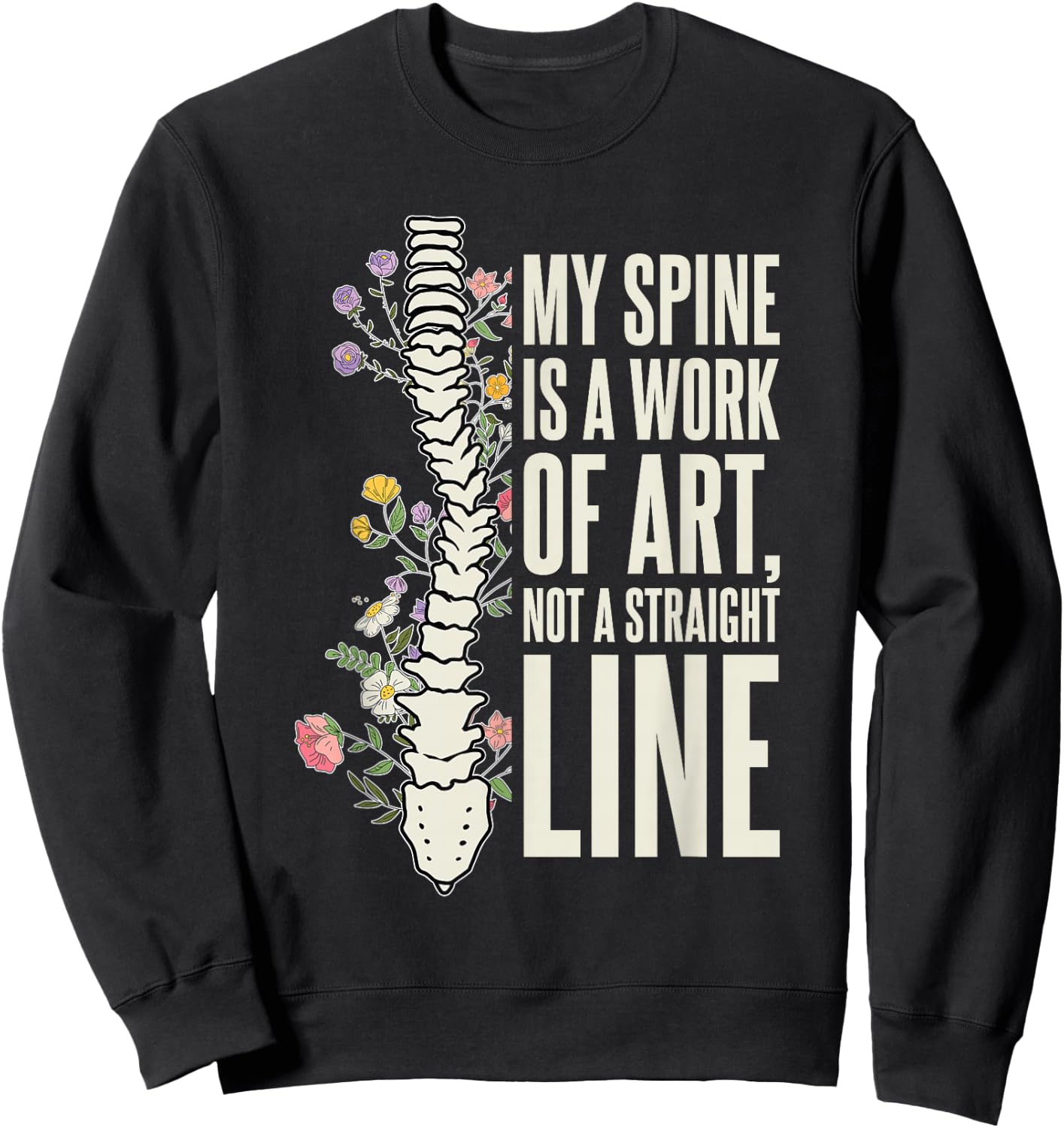 Skoliose Krieger Skoliose Chirurgie Erholung Sweatshirt - Sweatshirt | Black